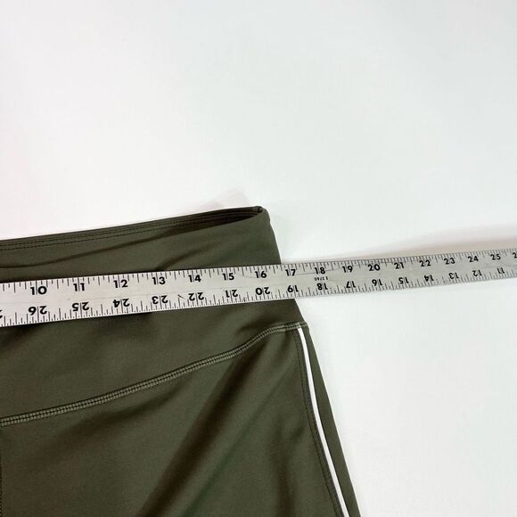 Zyia Active Leggings Womens 20 Khaki Green Logo Stripe Light 'N Tight High Rise - Picture 8 of 12